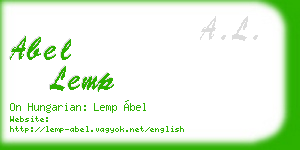 abel lemp business card